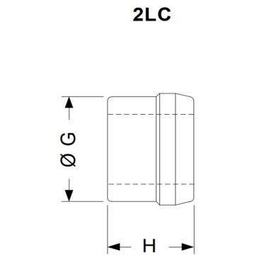 Schliessring LC-2R16G Stahl verz.