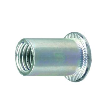 Blindnietmutter FTT Flachkopf Stahl verzinkt offen