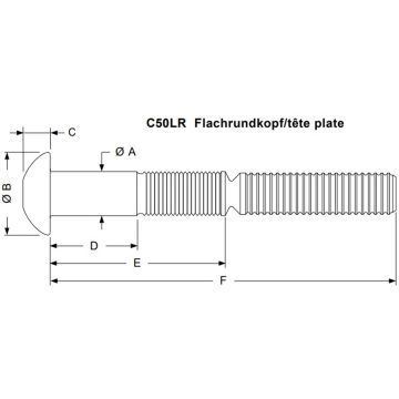 HUCK® C50LR-BR16-8 Schliessringbolzen Stahl schwarz