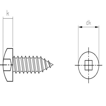 Parkerschraube Inox DIN 7981 4.2 x 9.5 mm I-4Kt.