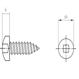 Parkerschraube Inox DIN 7981 4.2 x 9.5 mm I-4Kt.